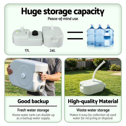 Portable Camping Hand Wash Basin 43L - Weisshorn, view 8