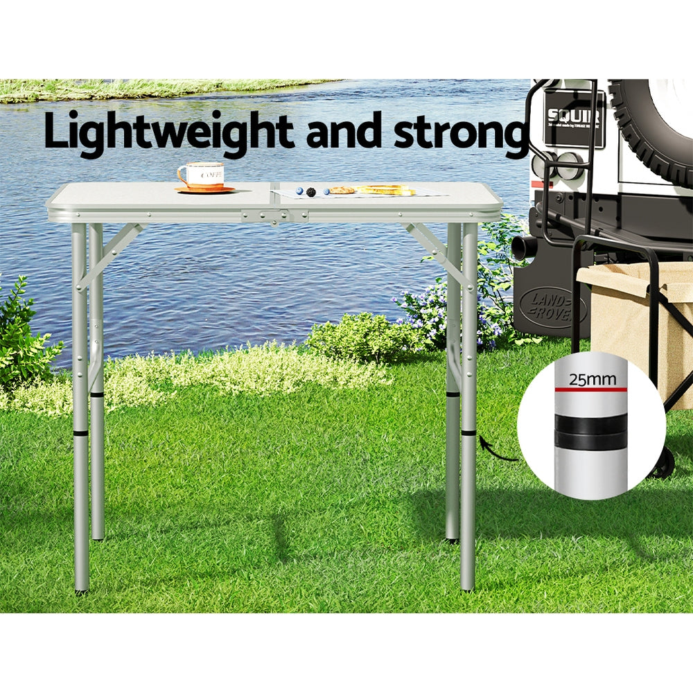 Folding Camping Table 90cm - Weisshorn Adjustable Height, view 4