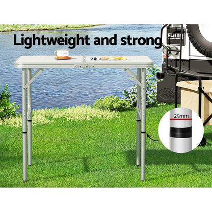 Folding Camping Table 90cm - Weisshorn Adjustable Height, view 4