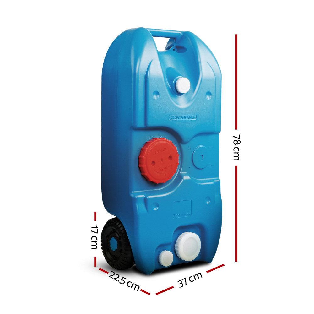 Weisshorn 40L Wheeled Portable Water Tank – Camping, view 2