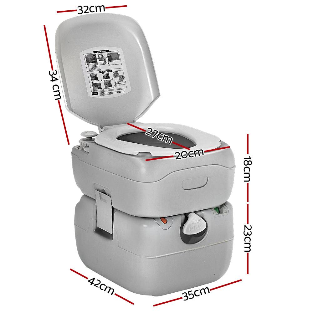 Portable Camping Toilet 22L – Weisshorn, view 2