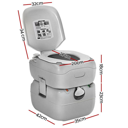 Portable Camping Toilet 22L – Weisshorn, view 2