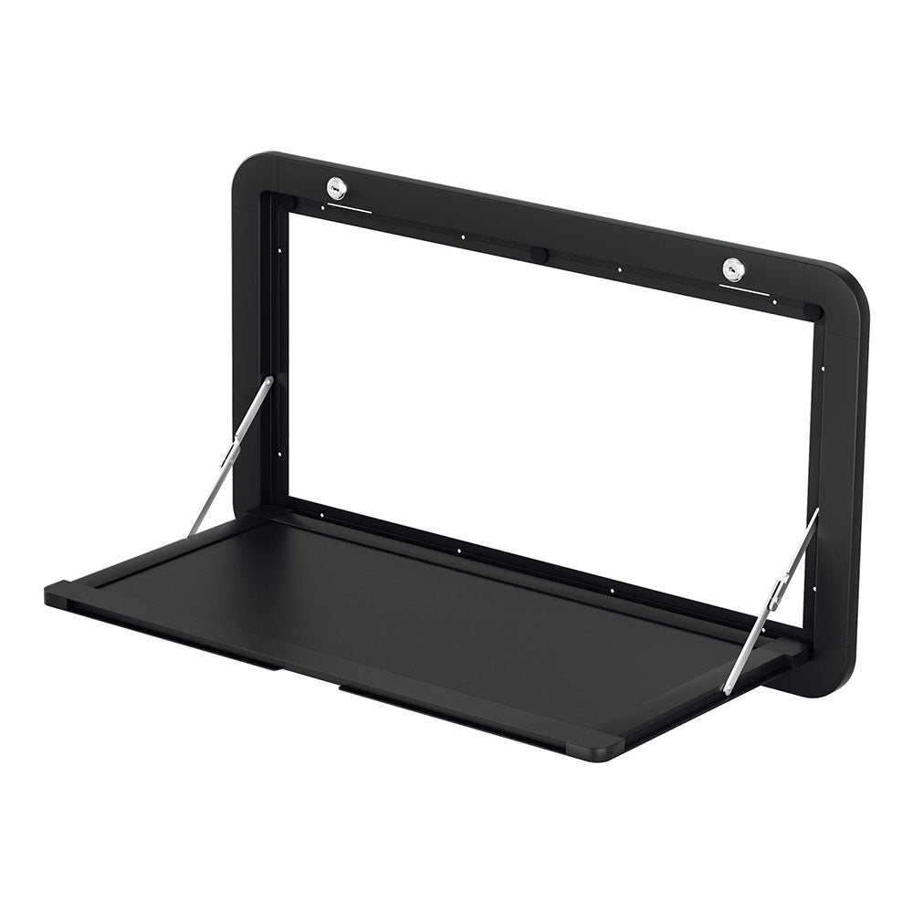 Weisshorn Folding Caravan Table 80 x 45cm - Black