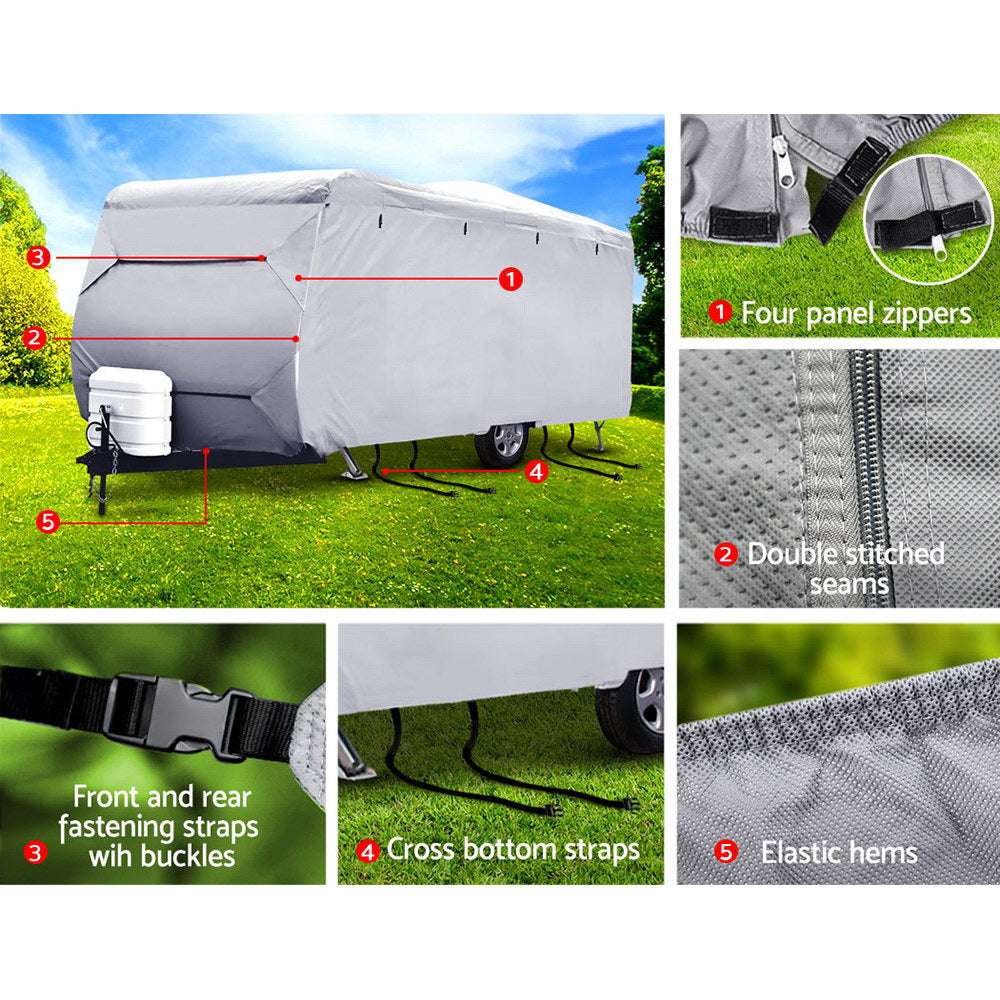Weisshorn 18-20ft Caravan Cover | 4 Layer UV & Weather Protection, view 5