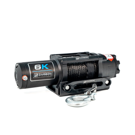 Carbon Offroad 6000lb ATV - Small 4X4 Winch 24V