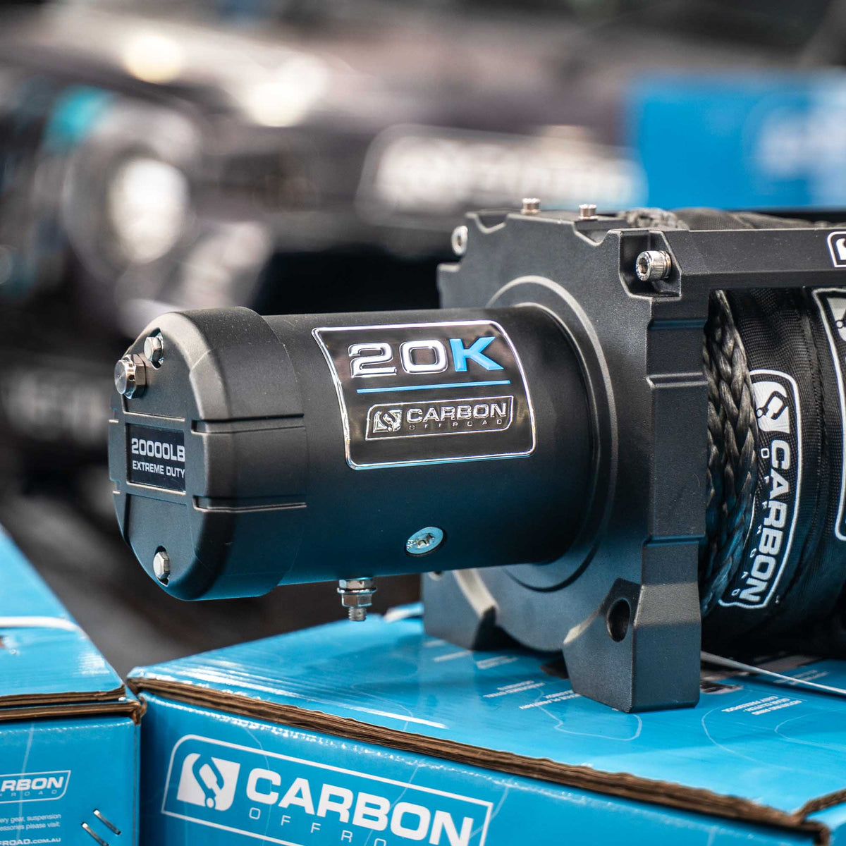 Carbon Scout Pro 20000lb Extreme Duty Truck Winch 24V, view 9