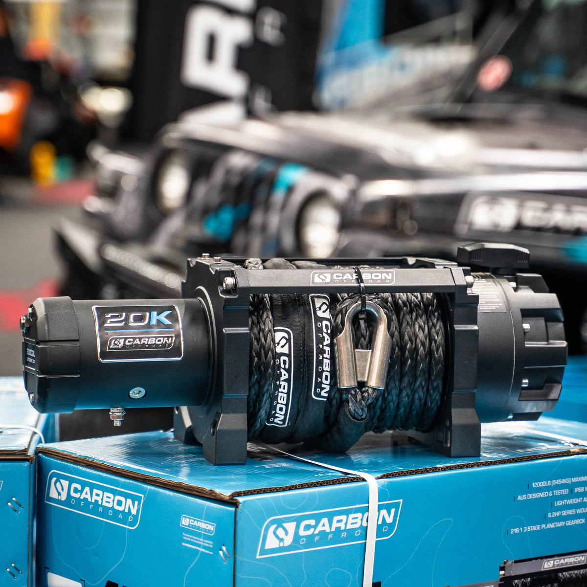 Carbon Scout Pro 20000lb Extreme Duty Truck Winch, view 7