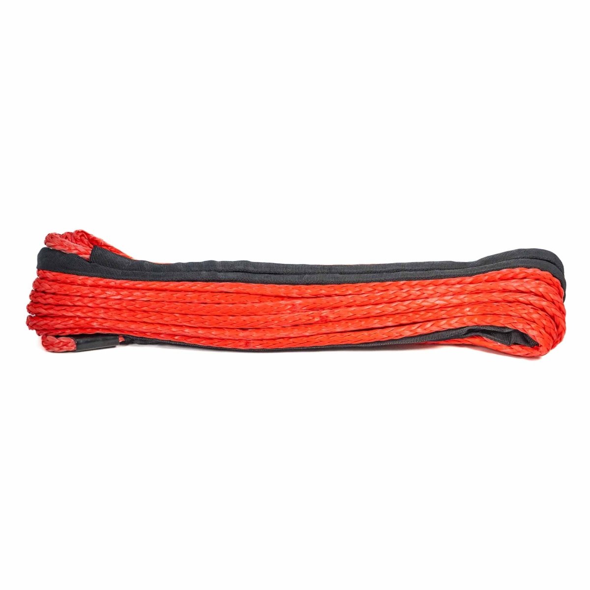 Carbon Winches 24m x 10mm Red Synthetic Rope Spliced with thimble, view 2