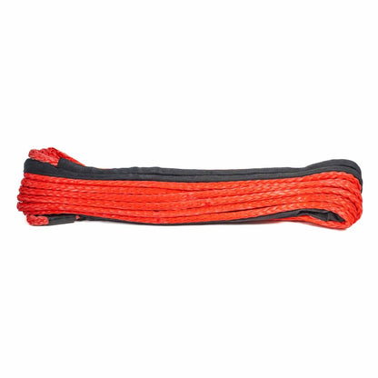 Carbon Winches 24m x 10mm Red Synthetic Rope Spliced with thimble, view 2