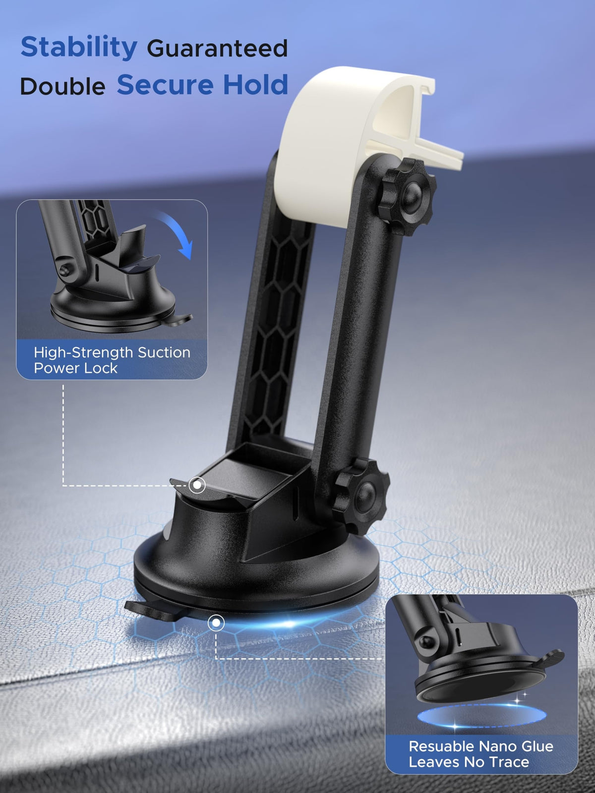 Outcamp Dashboard and Windscreen Mount for Starlink Mini, view 4