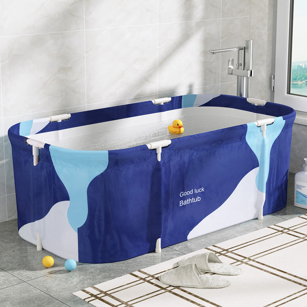 Weisshorn Foldable Bathtub 134x65cm - Navy Blue, view 7