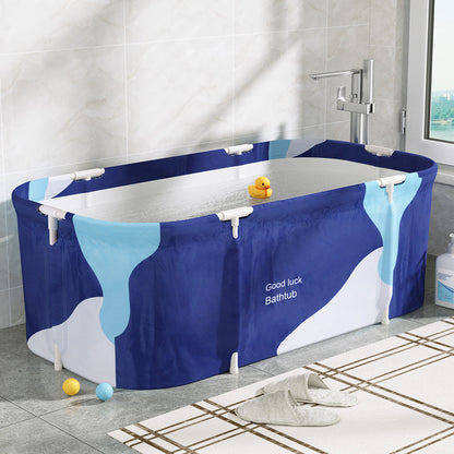 Weisshorn Foldable Bathtub 134x65cm - Navy Blue, view 7