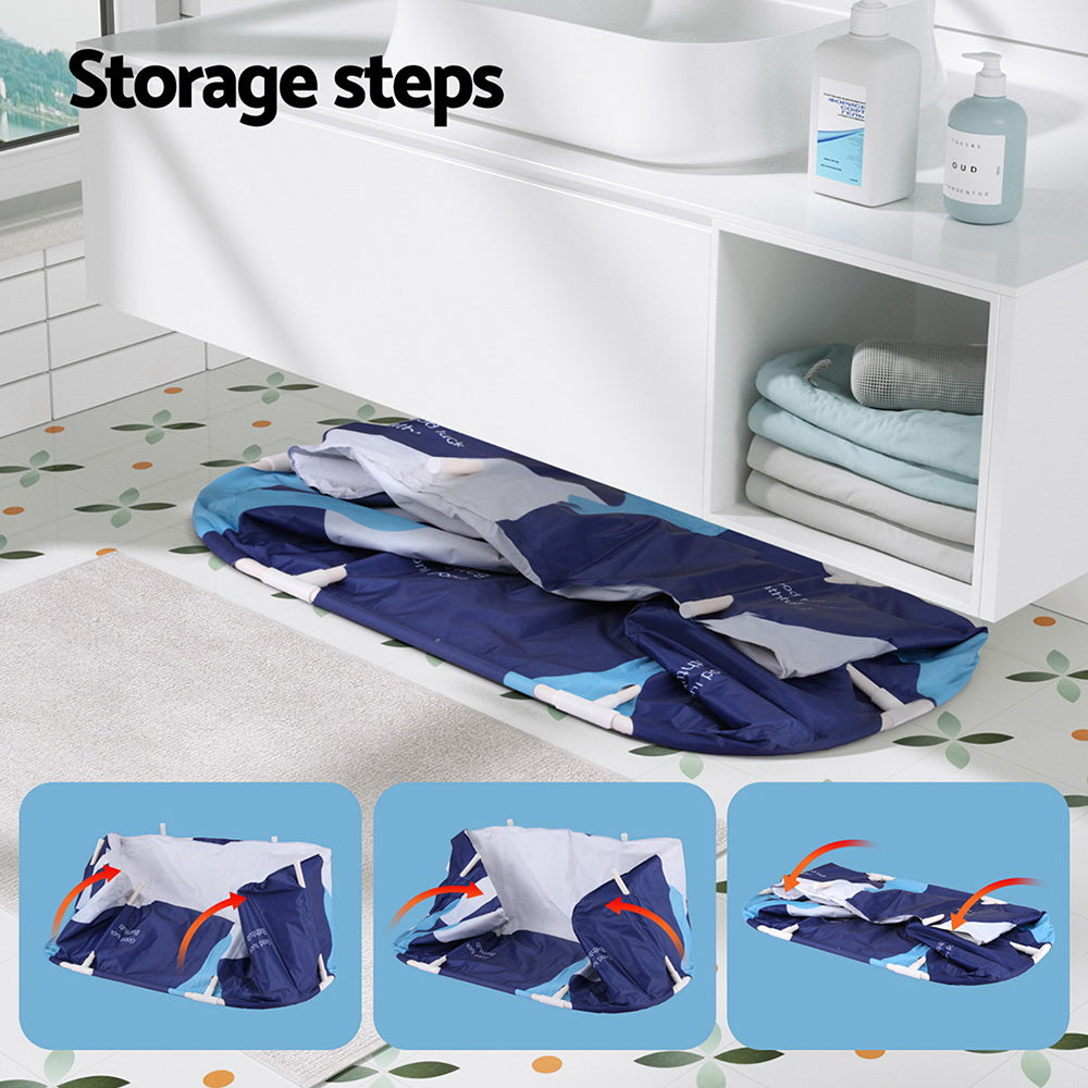 Weisshorn Foldable Bathtub 134x65cm - Navy Blue, view 6