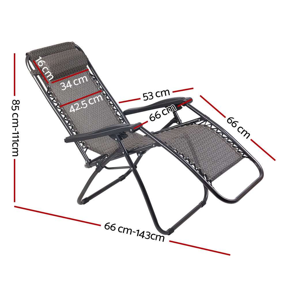 Gardeon Zero Gravity Recliner Chair - Beige, view 2