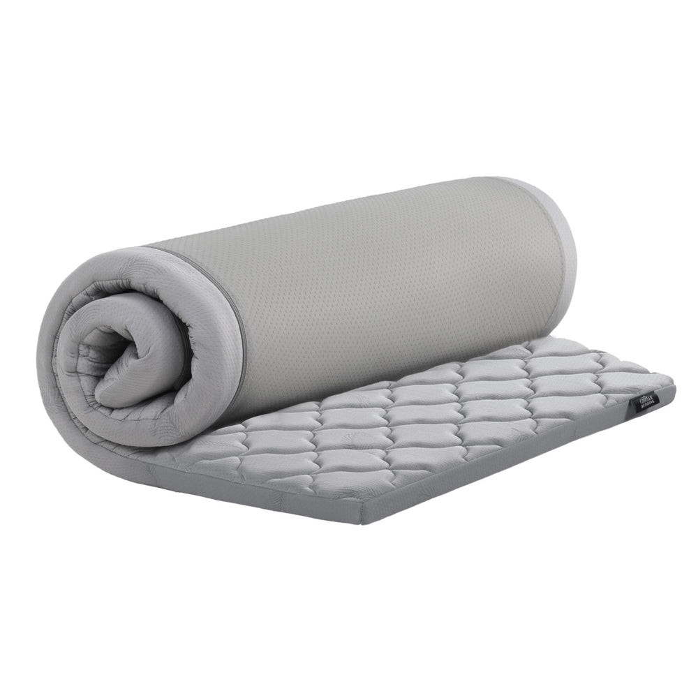 Single Foldable Camping Mattress - Giselle Bedding Grey