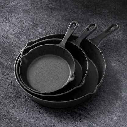 Cast Iron Frying Pan Set - 3 Piece, view 7