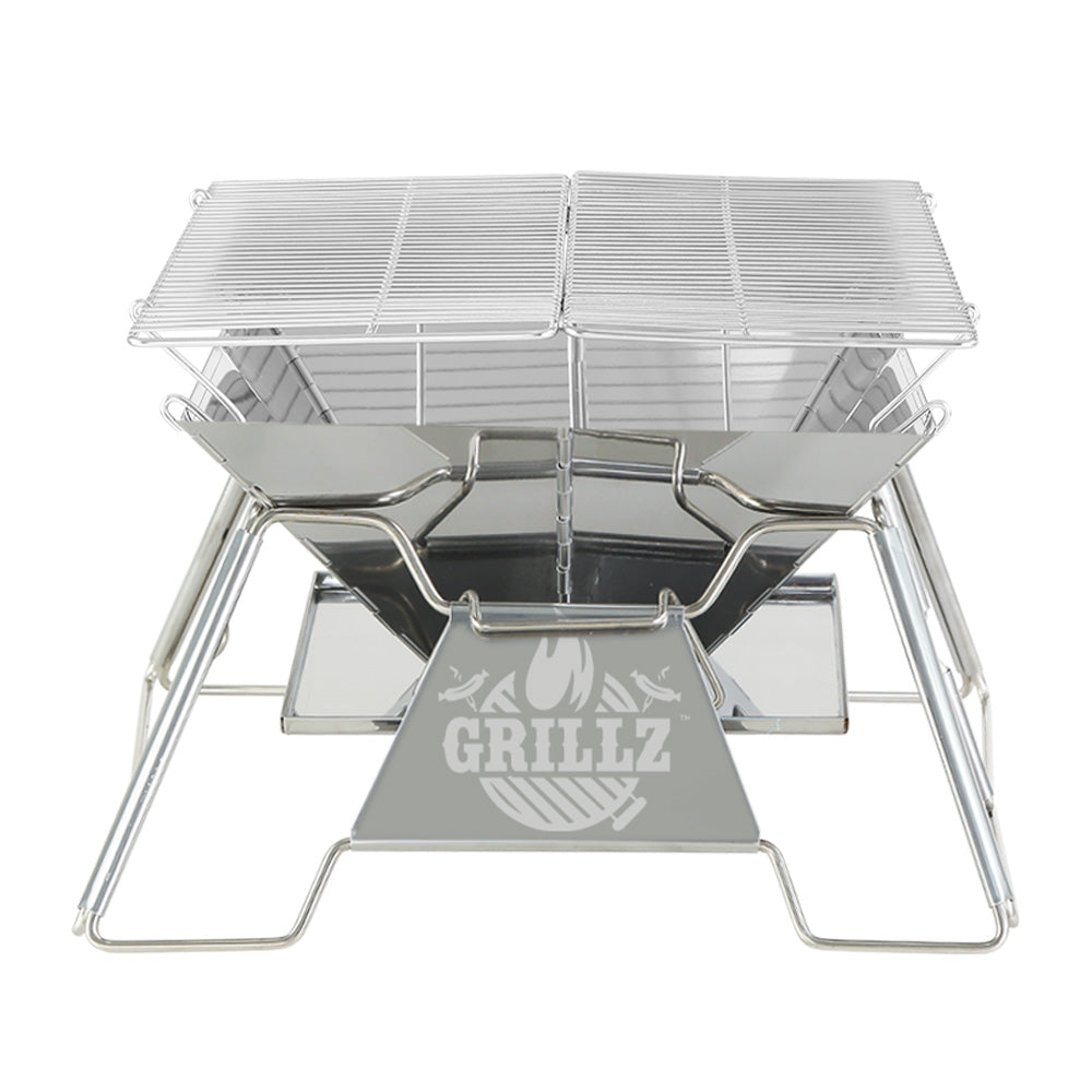 Portable Fire Pit BBQ Grill - Grillz Stainless Steel, view 3