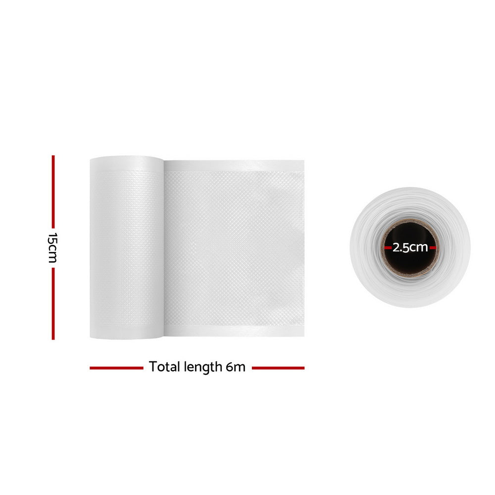 Vacuum Sealer Bag Rolls 15cm x 6m - 4 Pack, view 2