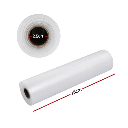 Vacuum Sealer Bag Rolls 28cm x 6m - 2 Pack, view 2