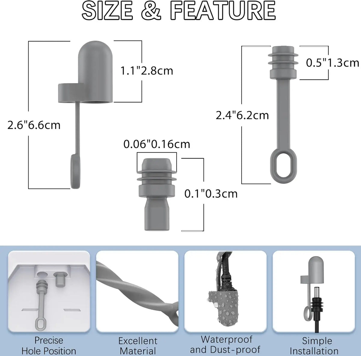 Outcamp Silicone Plug Protection Kit for Starlink Mini, view 2
