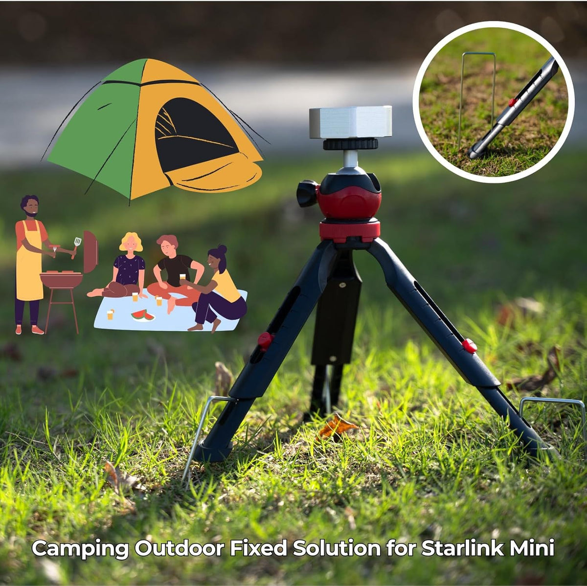 Outcamp Tripod Mount Kit for Starlink Mini, view 2