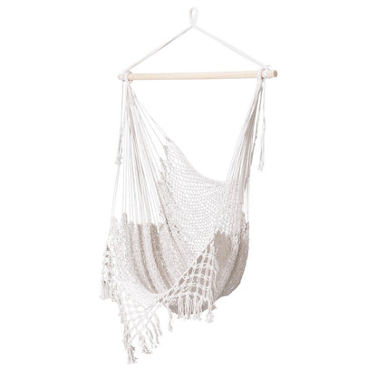 Gardeon Cotton Hammock Chair Swing – Cream, view 3