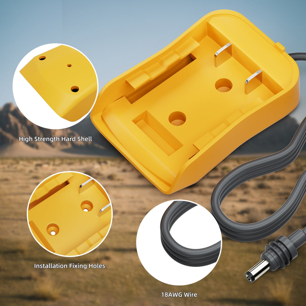 Outcamp Dewalt Battery Adapter for Starlink Mini, view 4