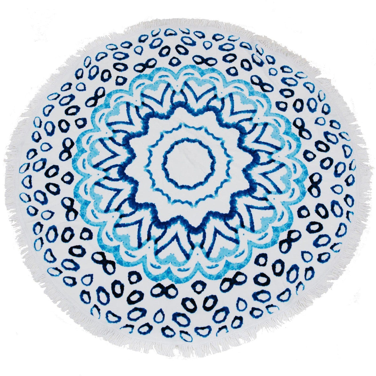 Round Beach Towel/Picnic Blanket - Watercolour, view 5