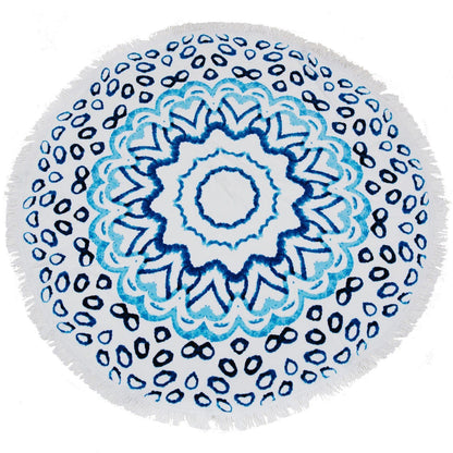 Round Beach Towel/Picnic Blanket - Watercolour, view 5