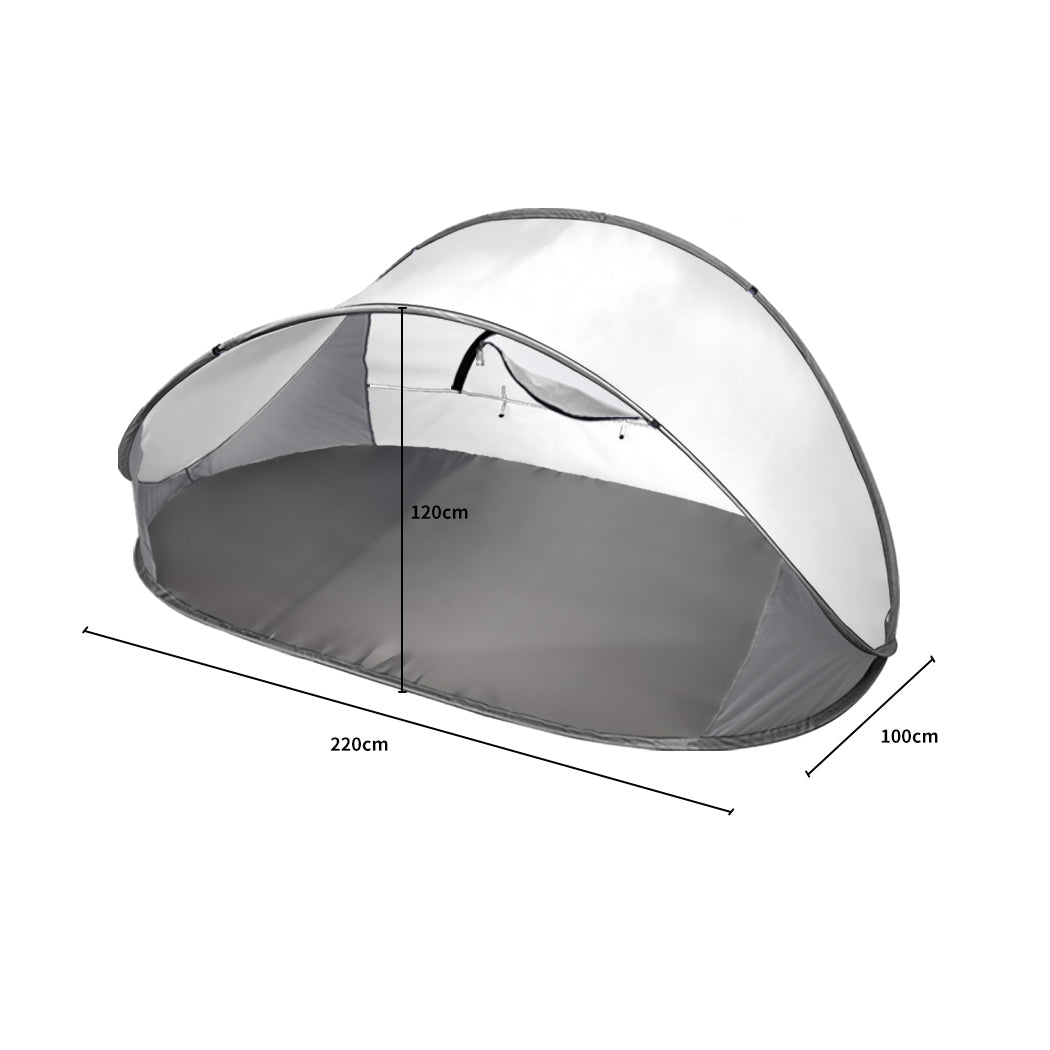 Mountview Pop Up Tent Camping Beach Grey, view 2