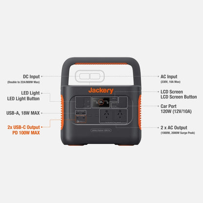 Jackery Explorer 1000 Pro Portable Power Station, view 3