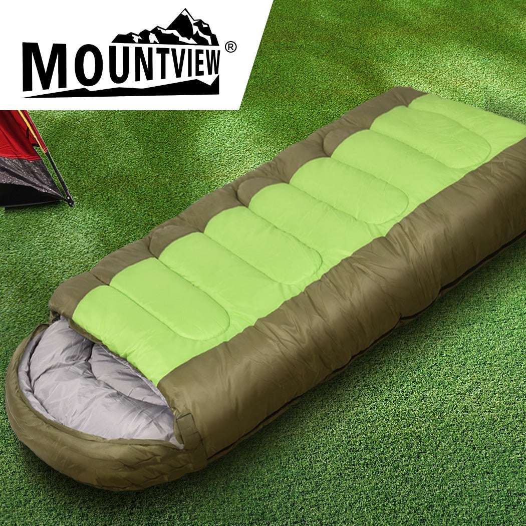 Mountview Sleeping Bag Outdoor Camping Green, view 6