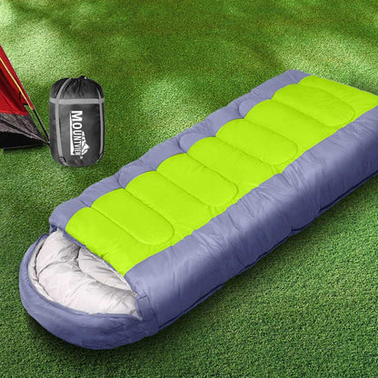 Mountview Sleeping Bag Outdoor Camping Grey, view 6