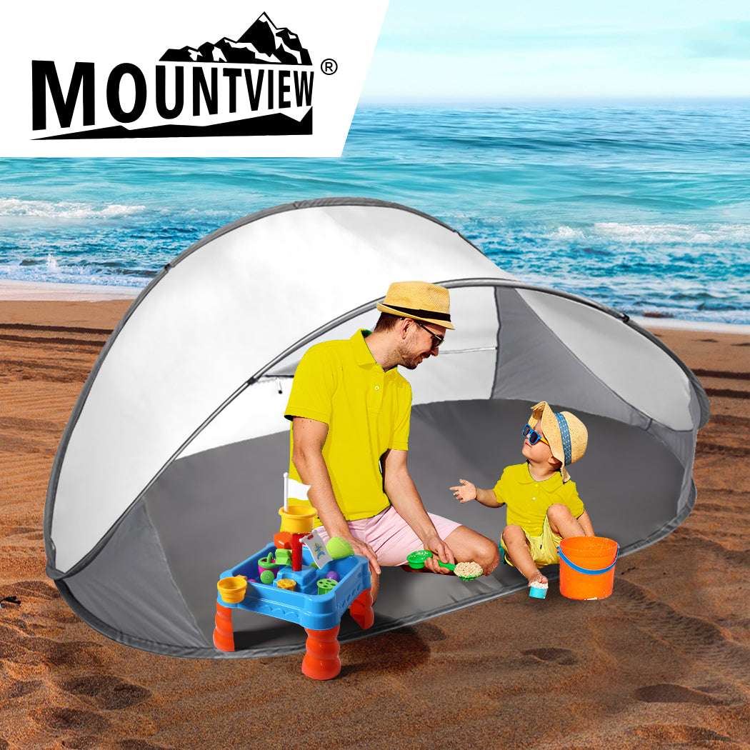 Mountview Pop Up Tent Camping Beach Grey, view 6
