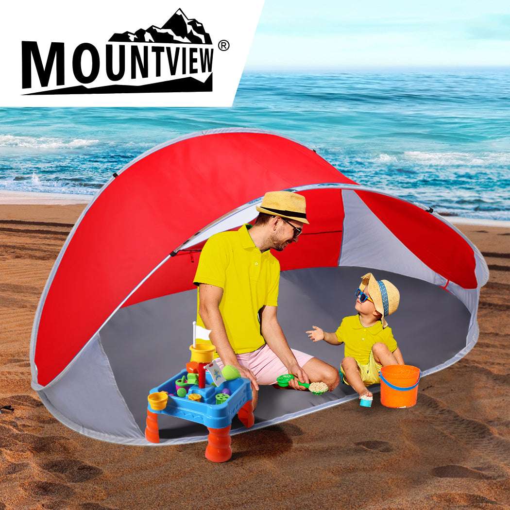 Mountview Pop Up Tent Camping Beach Red, view 6