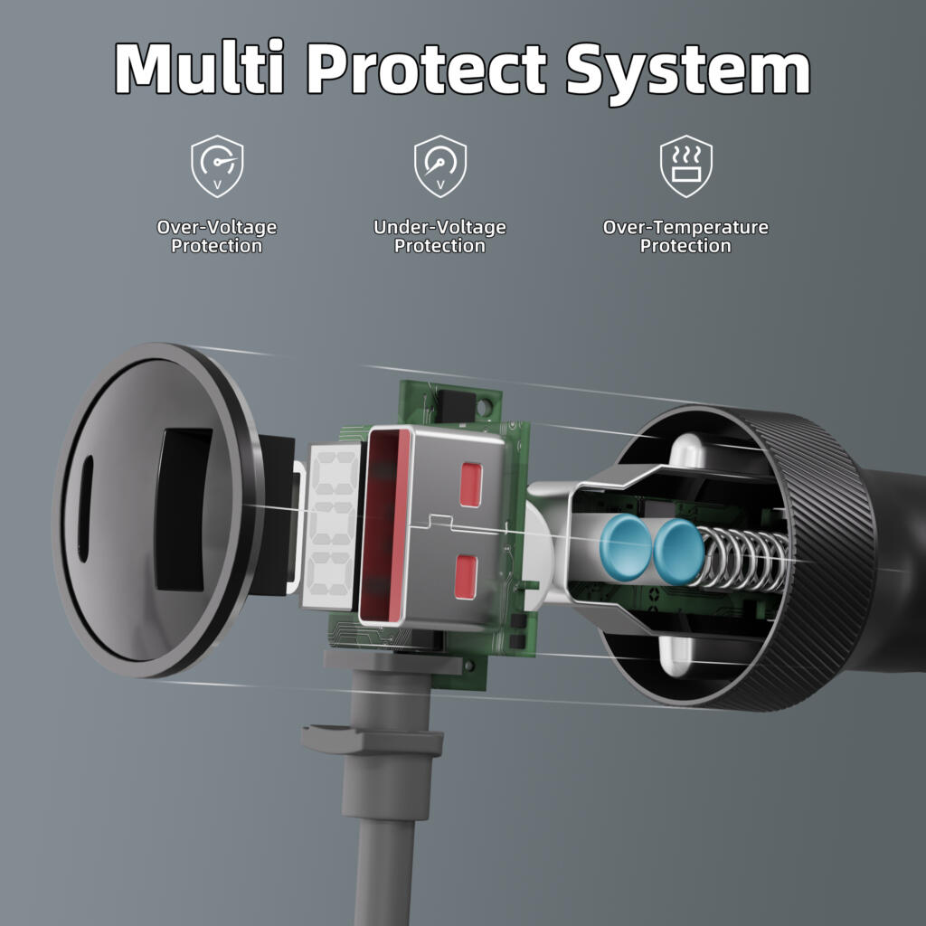Outcamp Car Charger for Starlink Mini with Dual USB and Voltmeter, view 8