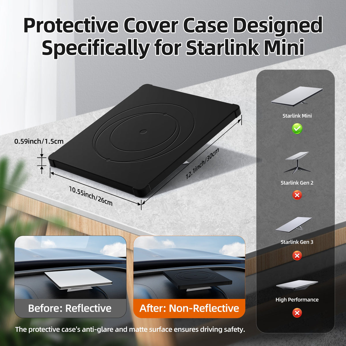 Outcamp Silicone Protective Cover for Starlink Mini, view 2