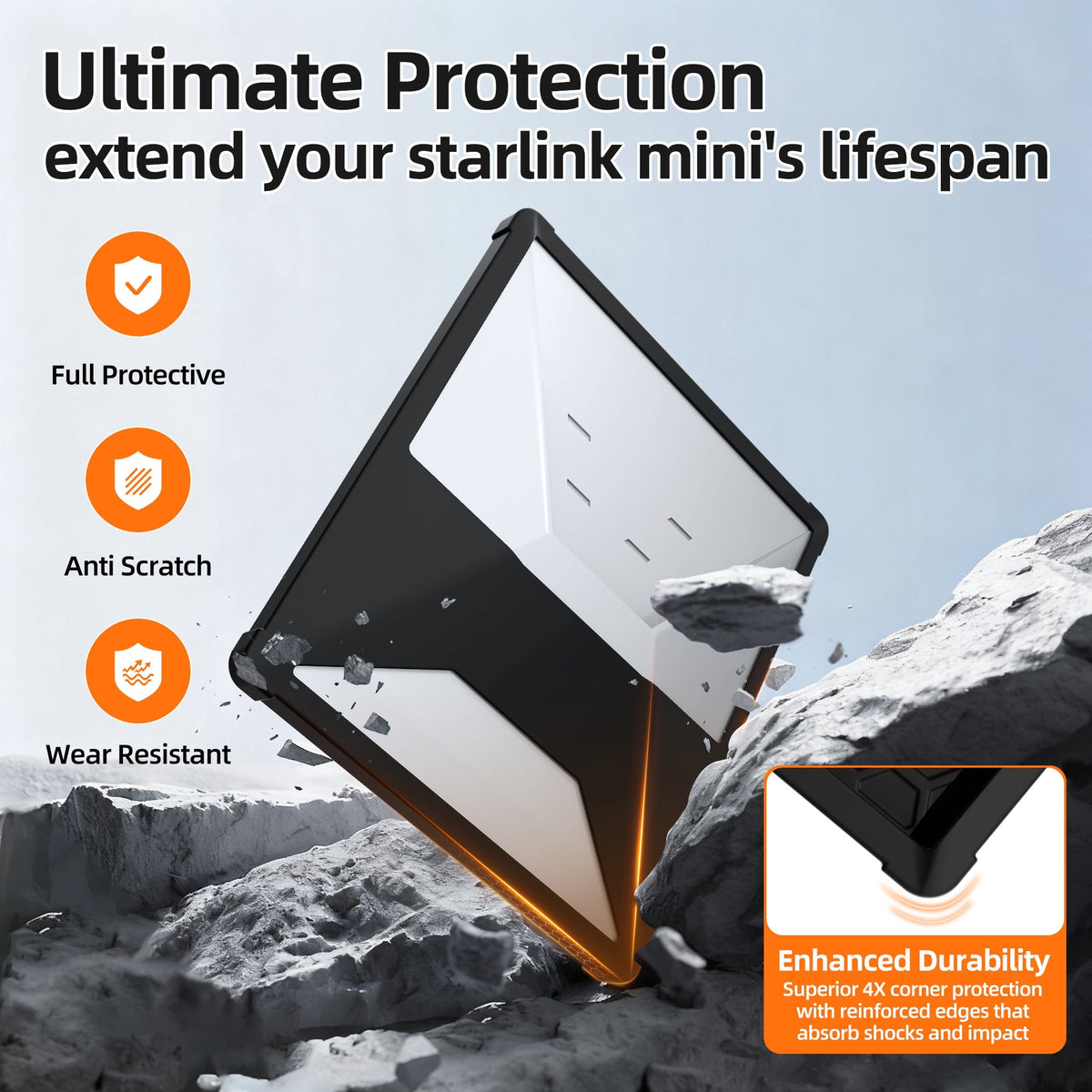 Outcamp Silicone Protective Cover for Starlink Mini, view 4