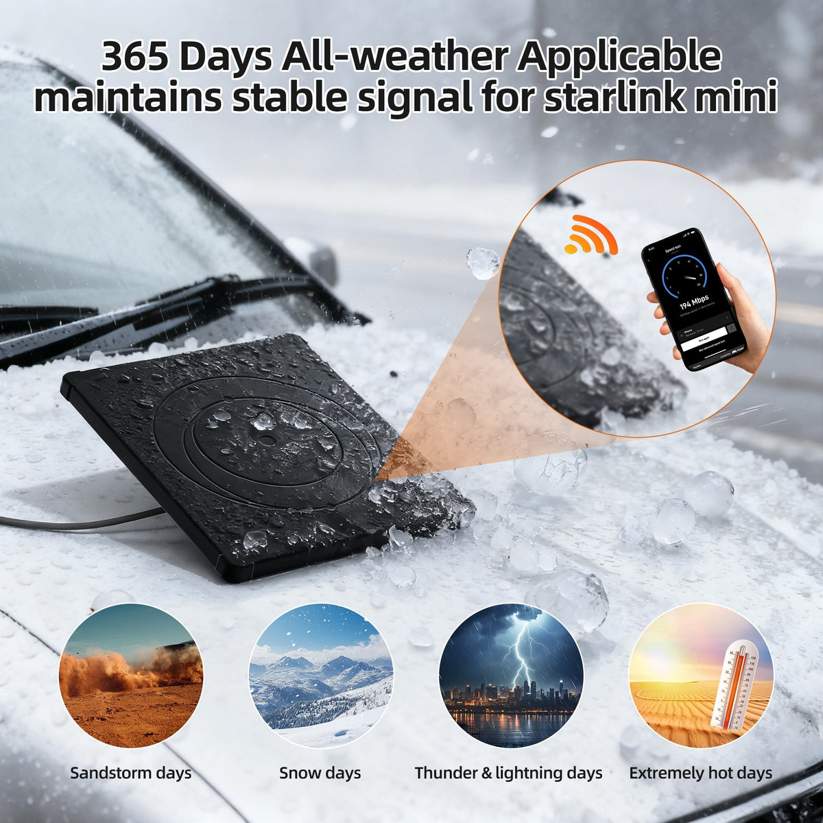 Outcamp Silicone Protective Cover for Starlink Mini, view 5
