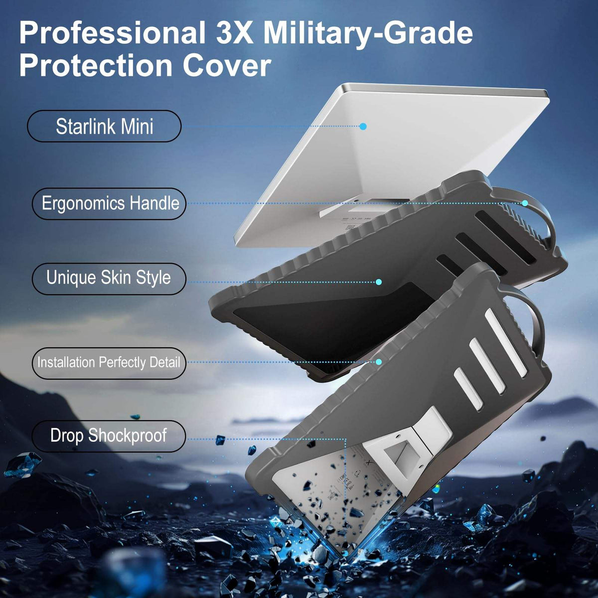 Outcamp Silicone Cover for Starlink Mini, view 3