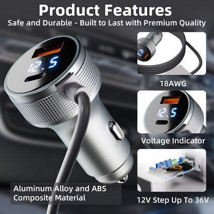 Outcamp 12V/24V Car Power Supply for Starlink Mini, view 5