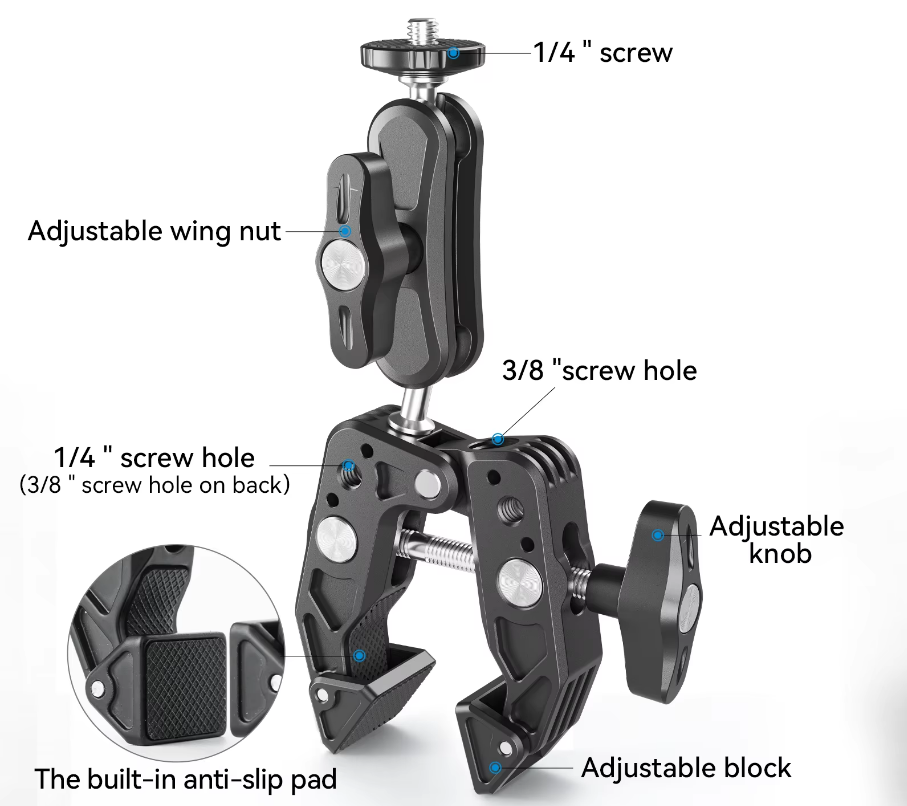 Outcamp Universal Clamp Mount for Starlink Mini, view 5
