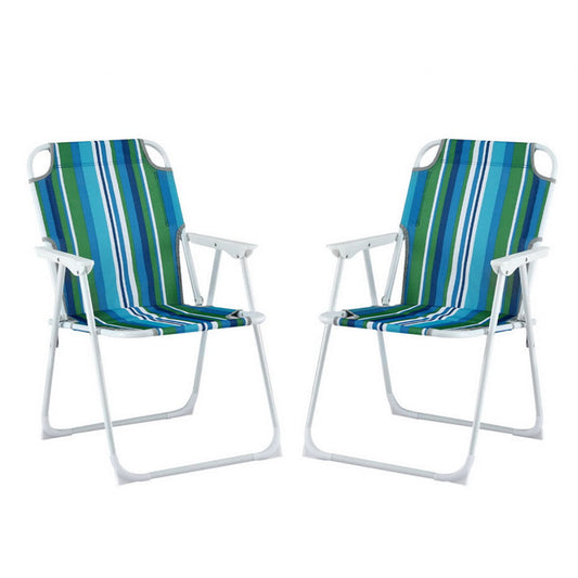 Gardeon High-Back Folding Camping Chair – Set of 2