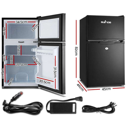 Portable Upright Fridge Freezer 90L - Glacio, view 2