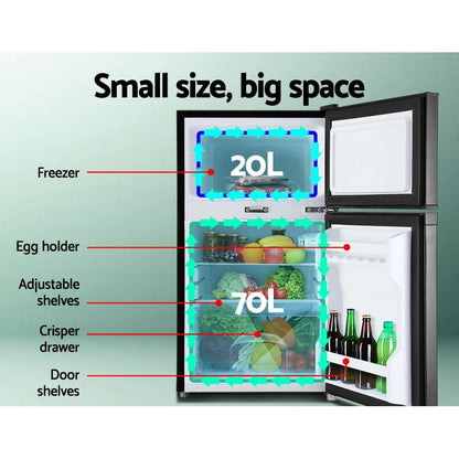 Portable Upright Fridge Freezer 90L - Glacio, view 4