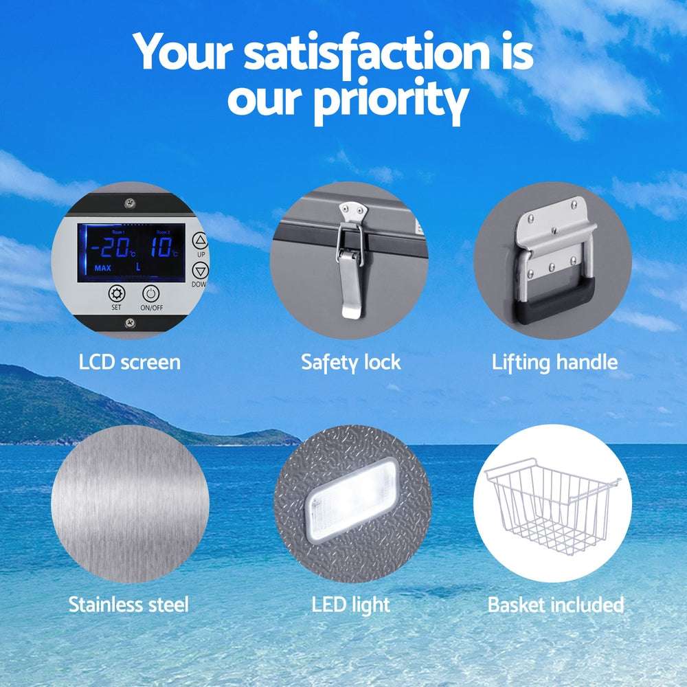 Glacio 100L Dual-Zone Portable Fridge Freezer, view 6