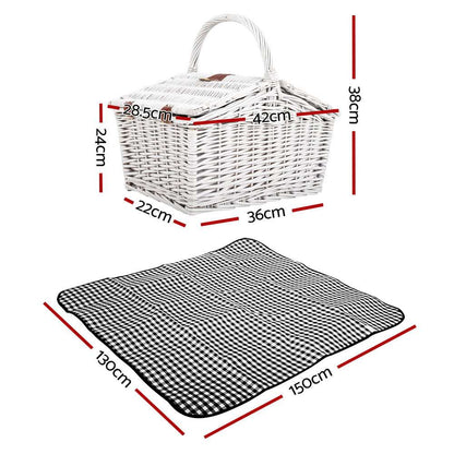 Alfresco 2-Person Picnic Basket Set with Blanket, view 2