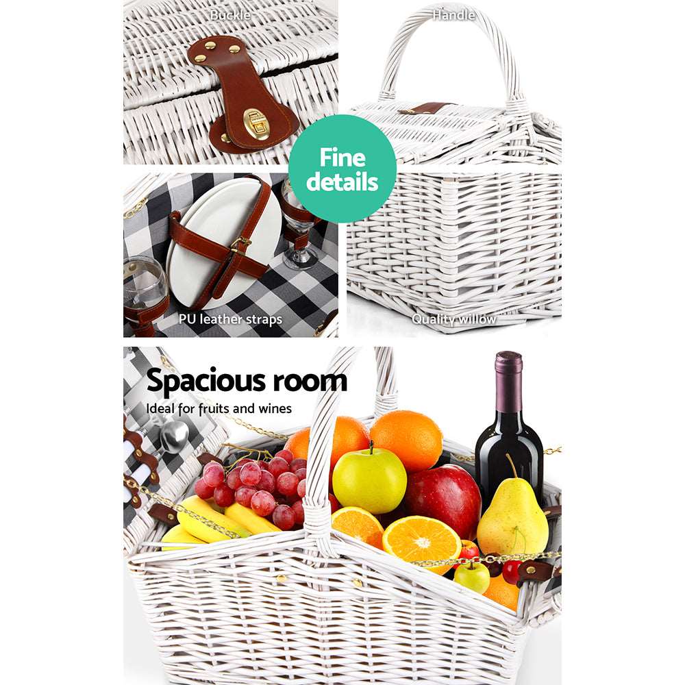 Alfresco 2-Person Picnic Basket Set with Blanket, view 4