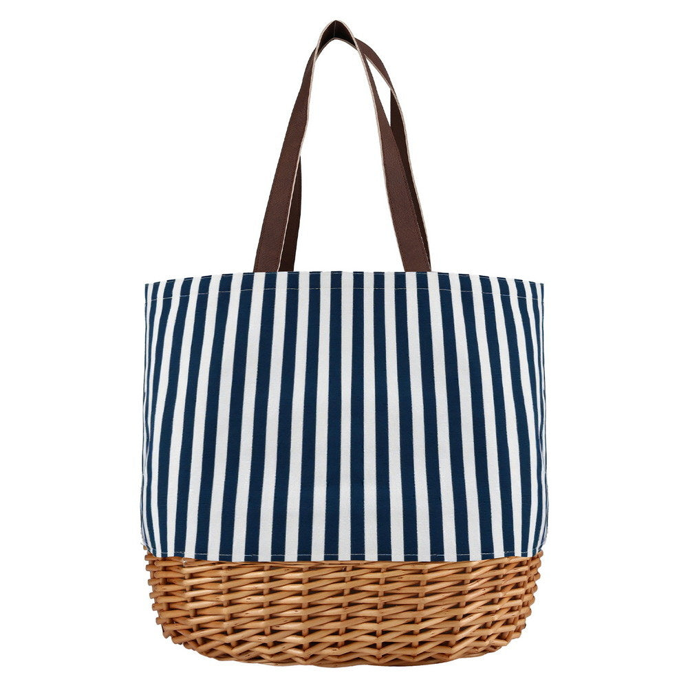 Alfresco 4 Person Willow Picnic Tote Basket Set, view 3