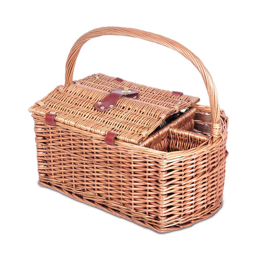Alfresco 4-Person Picnic Basket Set with Blanket, view 3